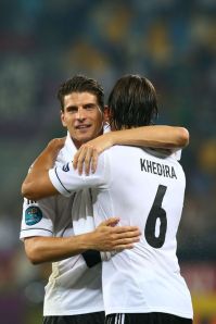 Khedira and Gomez combined for the lone Germany goa